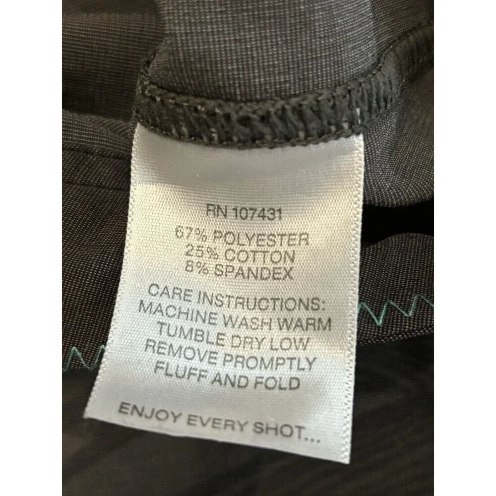 Linksoul Hybrid Shorts Mens 34 Gray Black Palm Swim Trunks‎ Golf Preppy
